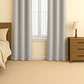 Cortina Blackout 100% Engomada Termica Tela Ligera 140x225 - Microfibra Premium - 2 Paños Marfil - Miniatura 1