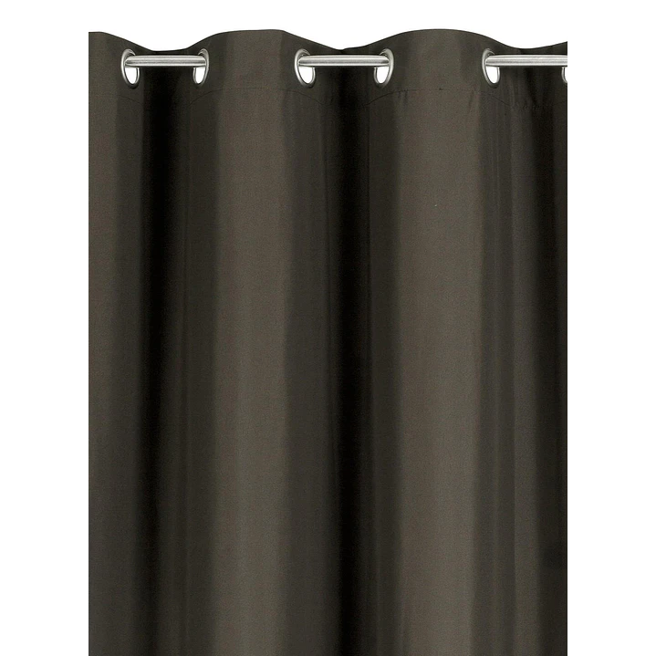 Cortina Blackout 100% Engomada Termica Tela Ligera 140x225 - Microfibra Premium - 2 Paños Cafe Oscur 7