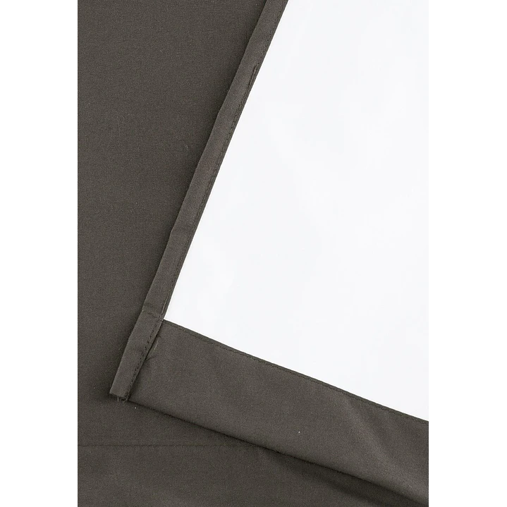 Cortina Blackout 100% Engomada Termica Tela Ligera 140x225 - Microfibra Premium - 2 Paños Cafe Oscur 8