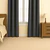 Cortina Blackout 100% Engomada Termica Tela Ligera 140x225 - Microfibra Premium - 2 Paños Gris Oscur