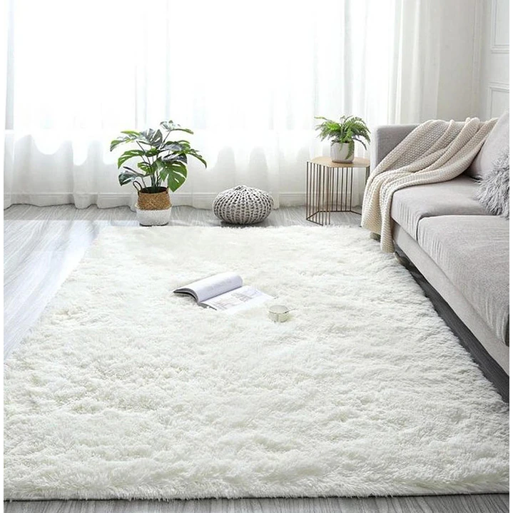 Alfombra Peluda Shaggy Crema 150x200 Clems 2