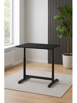 Escritorio Funcional Altura Ajustable 120x60x63-86cm Negro