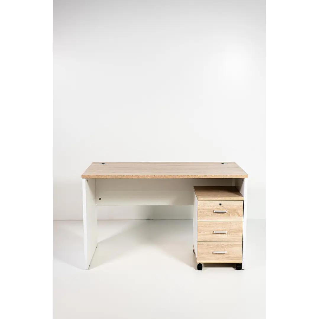 Escritorio de Oficina Mesa de Trabajo Con Cajonera 3