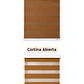 Cortina Roller Duo Zebra Color Madera - Miniatura 2