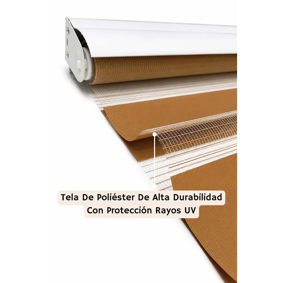 Cortina Roller Duo Zebra Color Madera 4