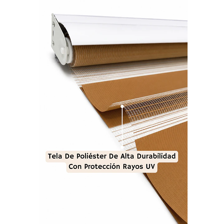 Cortina Roller Duo Zebra Color Madera 4