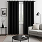 Cortina Blackout 100% Engomada Termica Tela Ligera 140x225 - Microfibra Premium - 2 Paños Negro - Miniatura 3