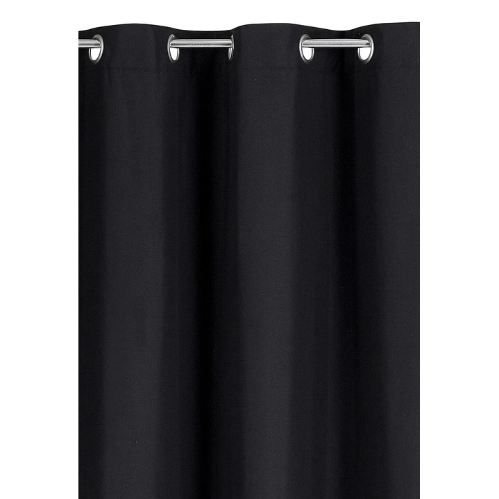Cortina Blackout 100% Engomada Termica Tela Ligera 140x225 - Microfibra Premium - 2 Paños Negro 7