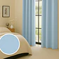 Cortina Blackout 100% Engomada Termica Tela Ligera 140x225 - Microfibra Premium - 2 Paños Negro - Miniatura 21