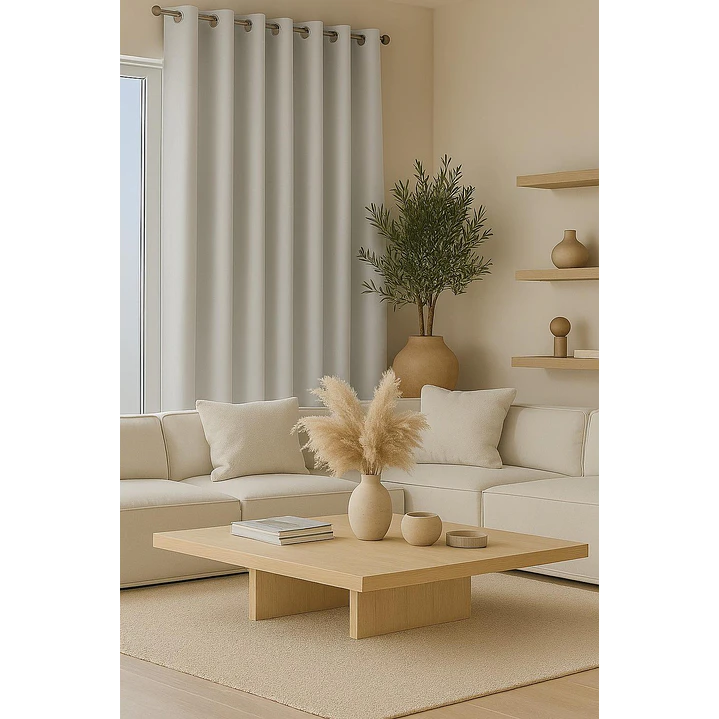Cortina Blackout 100% Engomada Termica Tela Ligera 140x225 - Microfibra Premium - 2 Paños Negro 28