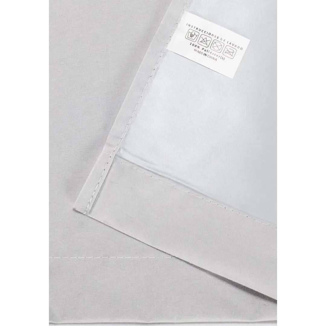 Cortina Blackout 100% Engomada Termica Tela Ligera 140x225 - Microfibra Premium - 2 Paños Negro 34