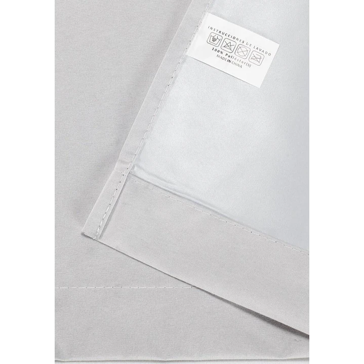 Cortina Blackout 100% Engomada Termica Tela Ligera 140x225 - Microfibra Premium - 2 Paños Negro 34