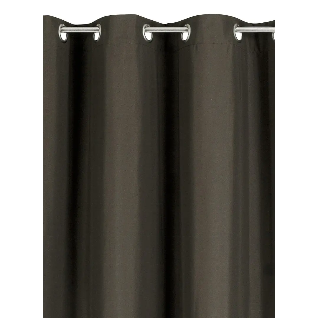 Cortina Blackout 100% Engomada Termica Tela Ligera 140x225 - Microfibra Premium - 2 Paños Negro 42