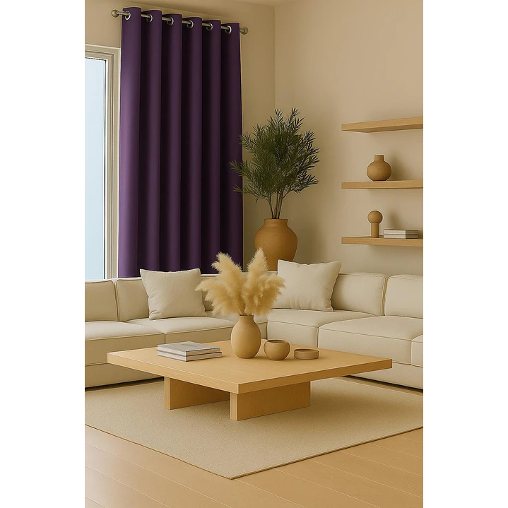 Cortina Blackout 100% Engomada Termica Tela Ligera 140x225 - Microfibra Premium - 2 Paños Negro 46