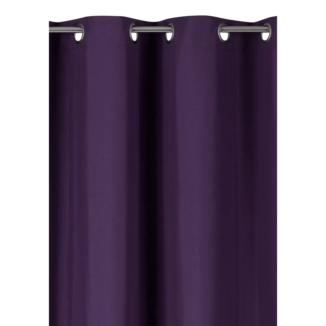 Cortina Blackout 100% Engomada Termica Tela Ligera 140x225 - Microfibra Premium - 2 Paños Negro 51