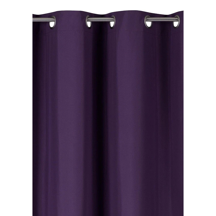 Cortina Blackout 100% Engomada Termica Tela Ligera 140x225 - Microfibra Premium - 2 Paños Negro 51