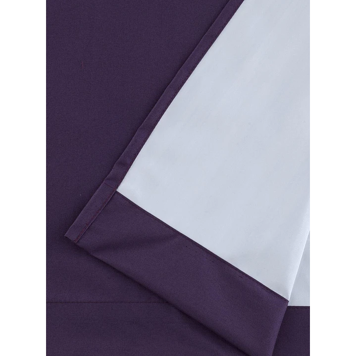 Cortina Blackout 100% Engomada Termica Tela Ligera 140x225 - Microfibra Premium - 2 Paños Negro 52