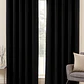 Cortina Blackout 100% Engomada Termica Tela Ligera 140x225 - Microfibra Premium - 2 Paños Negro - Miniatura 63