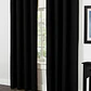Cortina Blackout 100% Engomada Termica Tela Ligera 140x225 - Microfibra Premium - 2 Paños Negro - Miniatura 67