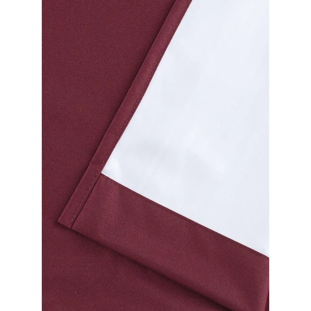 Cortina Blackout 100% Engomada Termica Tela Ligera 140x225 - Microfibra Premium - 2 Paños Negro 79