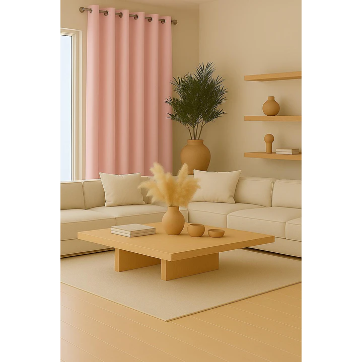 Cortina Blackout 100% Engomada Termica Tela Ligera 140x225 - Microfibra Premium - 2 Paños Negro 82