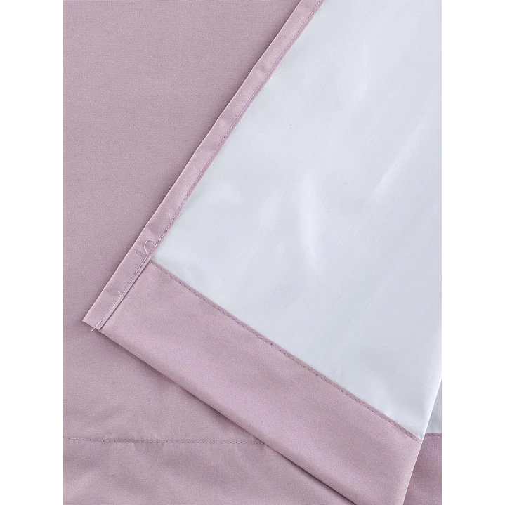 Cortina Blackout 100% Engomada Termica Tela Ligera 140x225 - Microfibra Premium - 2 Paños Negro 88