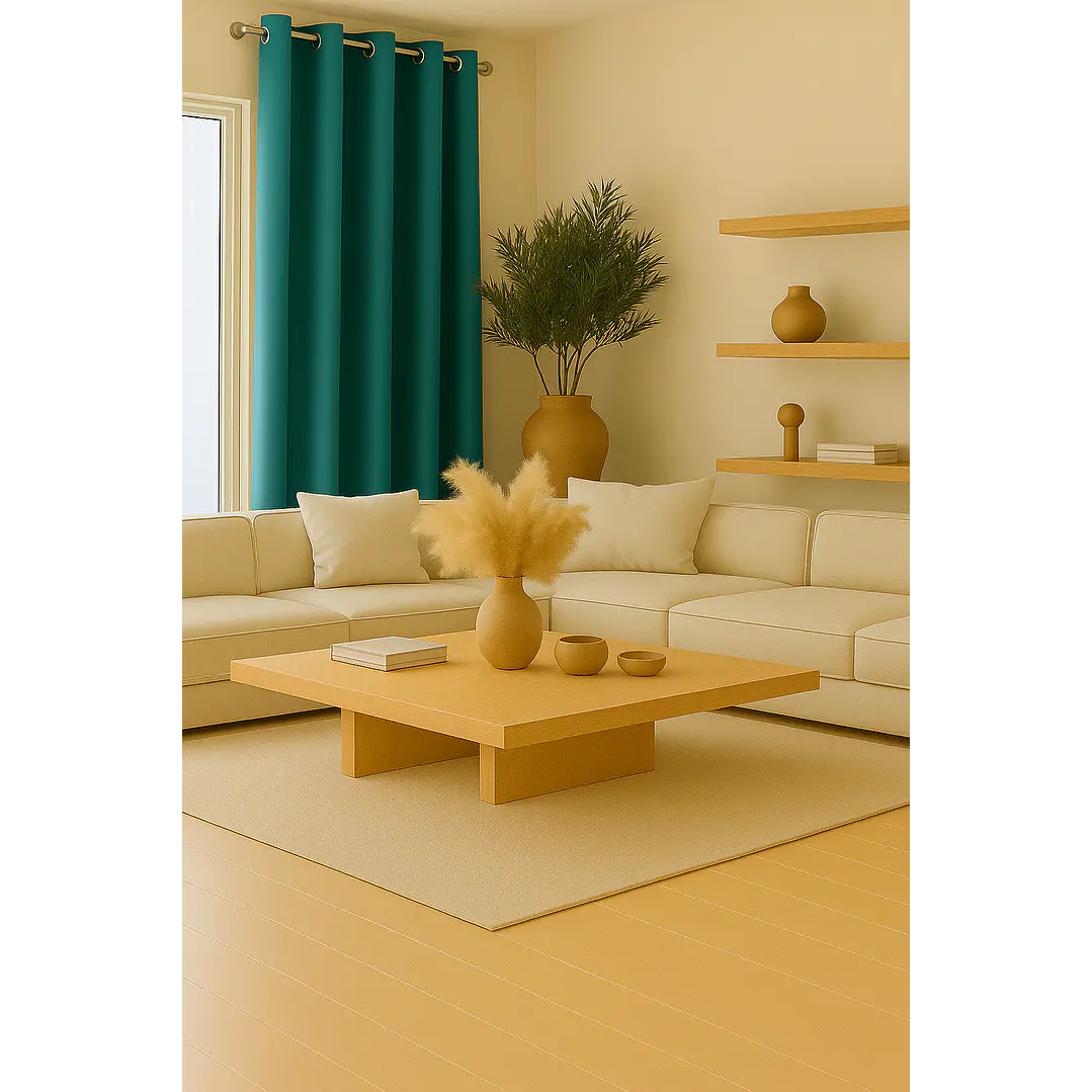 Cortina Blackout 100% Engomada Termica Tela Ligera 140x225 - Microfibra Premium - 2 Paños Negro 91