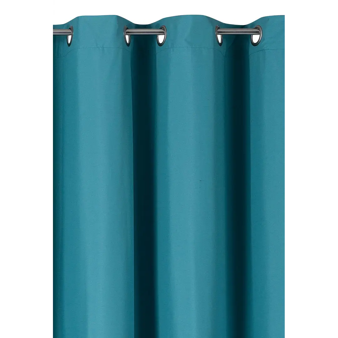 Cortina Blackout 100% Engomada Termica Tela Ligera 140x225 - Microfibra Premium - 2 Paños Negro 96