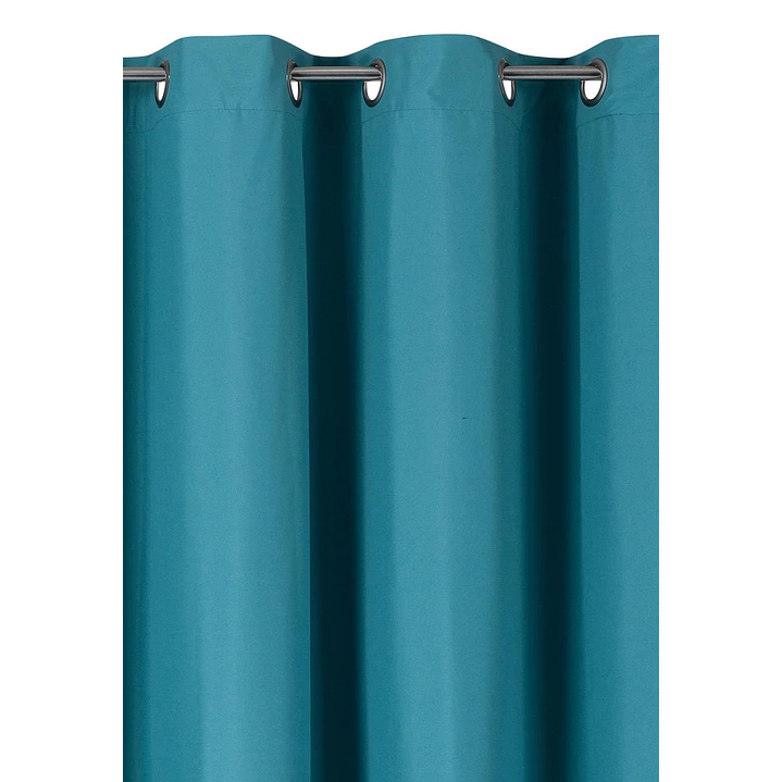 Cortina Blackout 100% Engomada Termica Tela Ligera 140x225 - Microfibra Premium - 2 Paños Negro 96