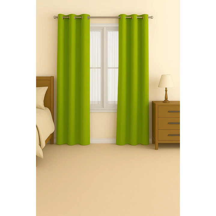Cortina Blackout 100% Engomada Termica Tela Ligera 140x225 - Microfibra Premium - 2 Paños Negro 99