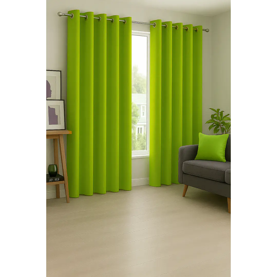 Cortina Blackout 100% Engomada Termica Tela Ligera 140x225 - Microfibra Premium - 2 Paños Negro 103