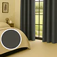 Cortina Blackout 100% Engomada Termica Tela Ligera 140x225 - Microfibra Premium - 2 Paños Negro - Miniatura 111