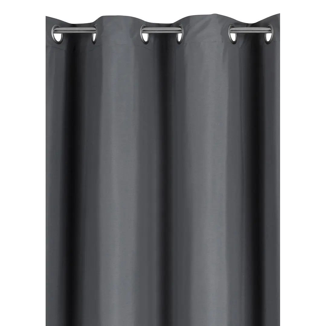 Cortina Blackout 100% Engomada Termica Tela Ligera 140x225 - Microfibra Premium - 2 Paños Negro 114