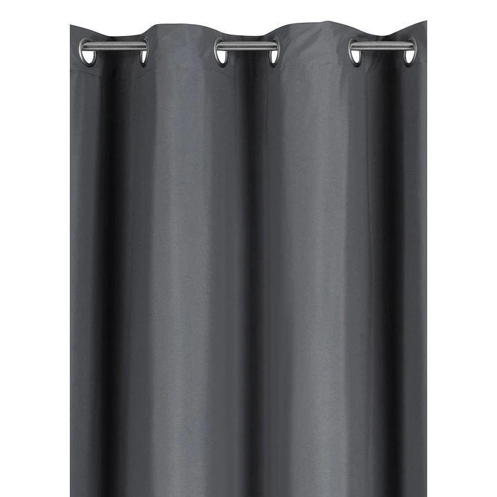 Cortina Blackout 100% Engomada Termica Tela Ligera 140x225 - Microfibra Premium - 2 Paños Negro 114