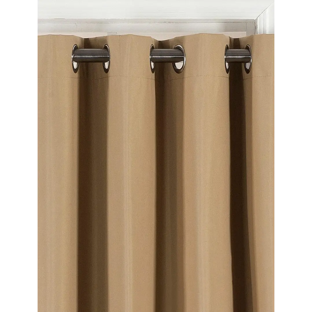 Cortina Blackout 100% Engomada Termica Tela Ligera 140x225 - Microfibra Premium - 2 Paños Negro 123