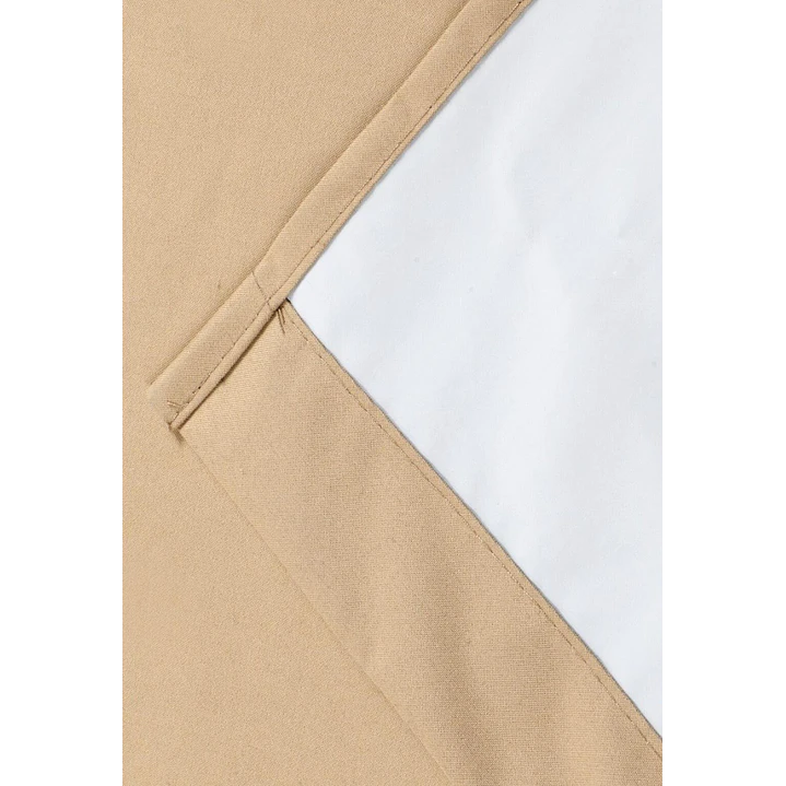 Cortina Blackout 100% Engomada Termica Tela Ligera 140x225 - Microfibra Premium - 2 Paños Negro 124