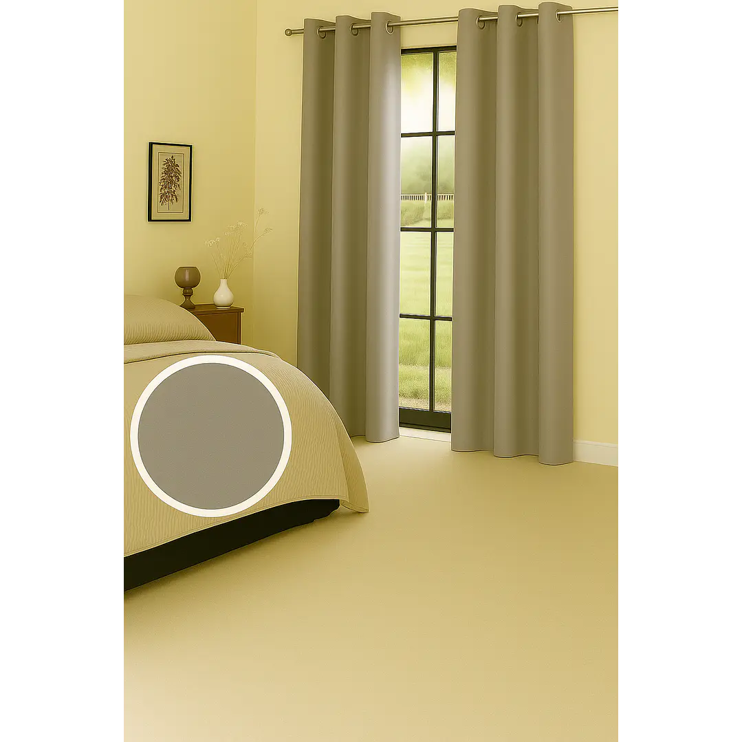 Cortina Blackout 100% Engomada Termica Tela Ligera 140x225 - Microfibra Premium - 2 Paños Negro 129