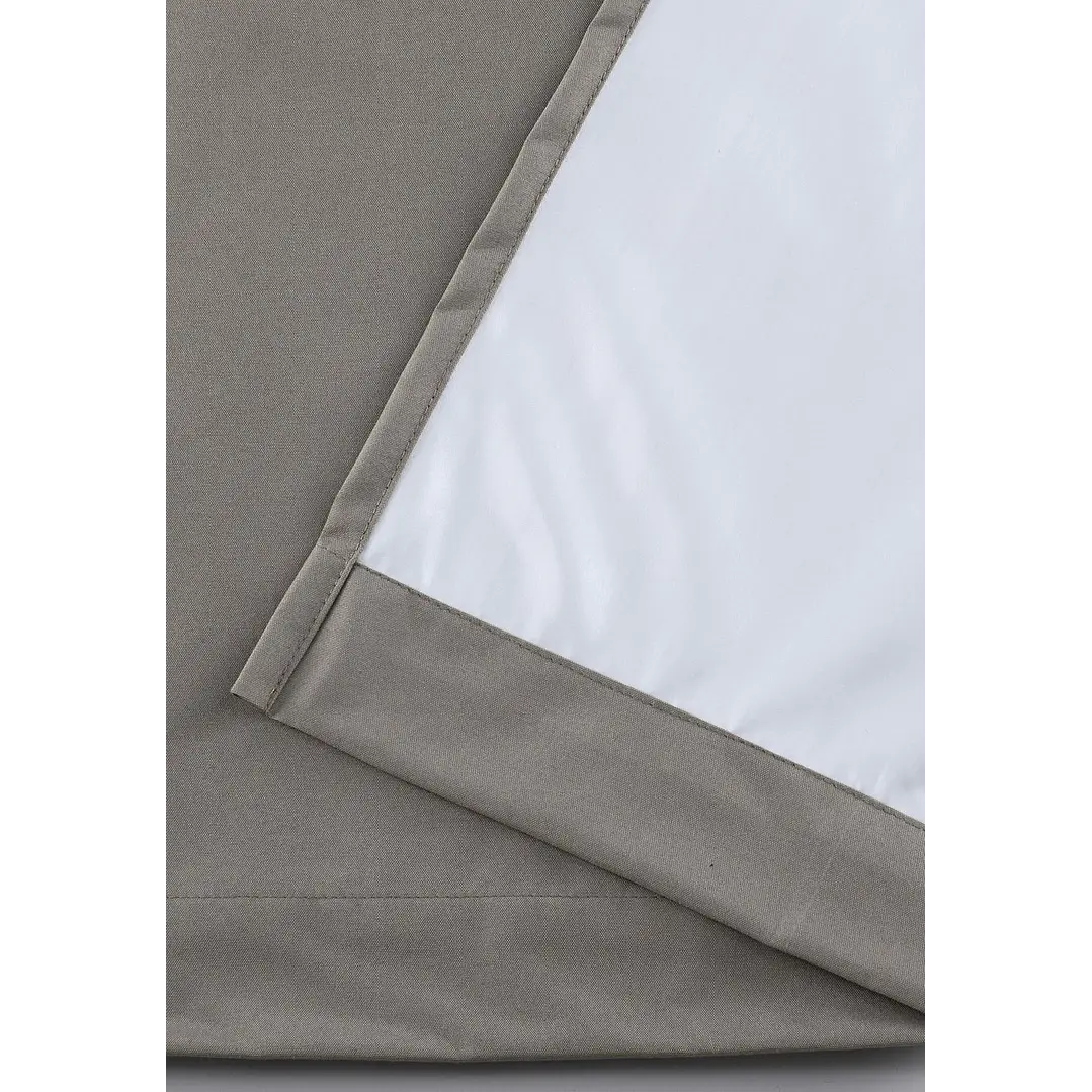 Cortina Blackout 100% Engomada Termica Tela Ligera 140x225 - Microfibra Premium - 2 Paños Negro 133