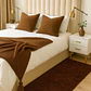 Alfombra Bajada De Cama Clems Shaggy 60x150 Café - Miniatura 1