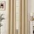 Cortina Blackout Tela Tipo Lino Gruesa 140x220 – Pack  2 Paños Beige