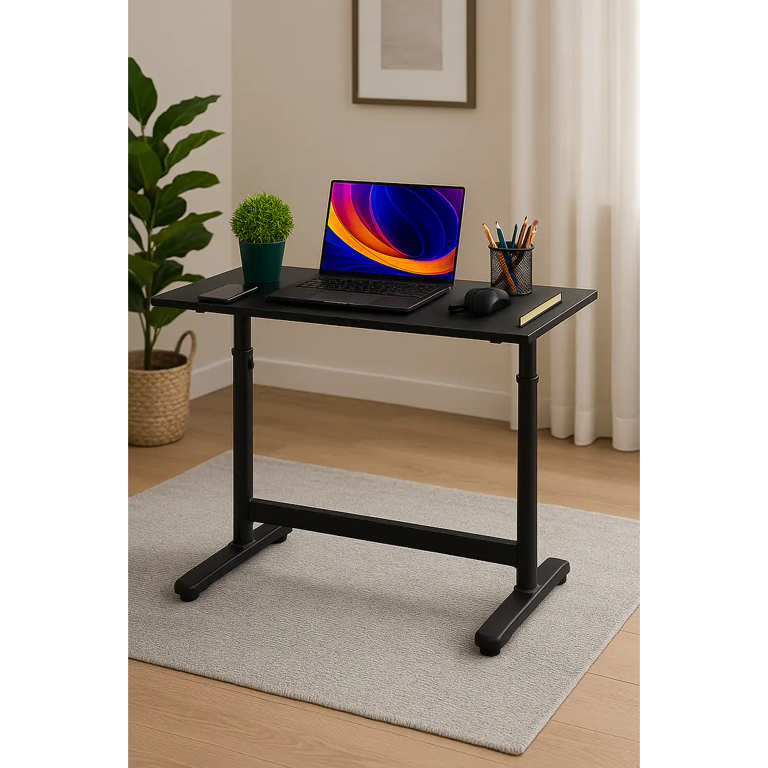 Escritorio Funcional Altura Ajustable 120x60x63-86cm Negro 2