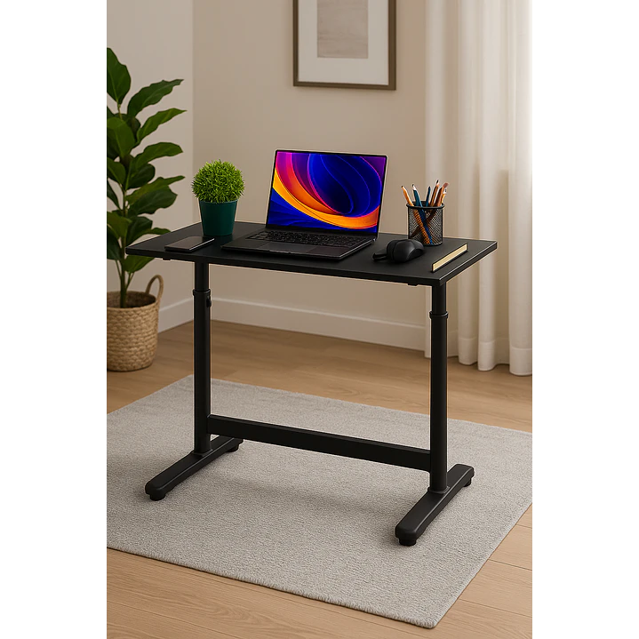 Escritorio Funcional Altura Ajustable 120x60x63-86cm Negro 2
