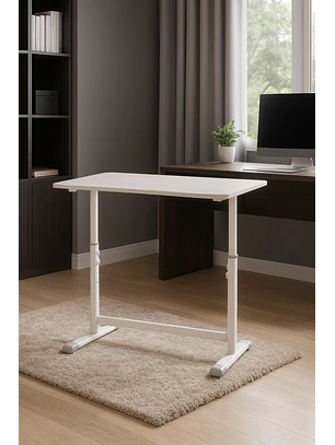 Escritorio Funcional Altura Ajustable 80x60x63-86cm Blanco