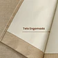 Cortina Blackout Tela Tipo Lino Gruesa 140x220 – Pack  2 Paños Beige - Miniatura 4