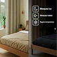 Cortina Blackout Tela Tipo Lino Gruesa 140x220 – Pack  2 Paños Taupe - Miniatura 2