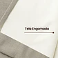 Cortina Blackout Tela Tipo Lino Gruesa 140x220 – Pack  2 Paños Taupe - Miniatura 4