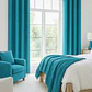 Cortina Blackout Tela Tipo Lino Gruesa 140x220 – Pack  2 Paños Turquesa - Miniatura 6