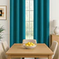Cortina Blackout Tela Tipo Lino Gruesa 140x220 – Pack  2 Paños Turquesa - Miniatura 7