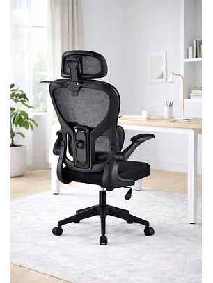 Silla Ergonomica de Oficina para Escritorio Negra