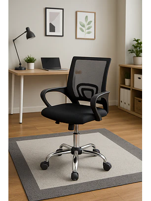 Silla De Oficina para Escritorio Negra